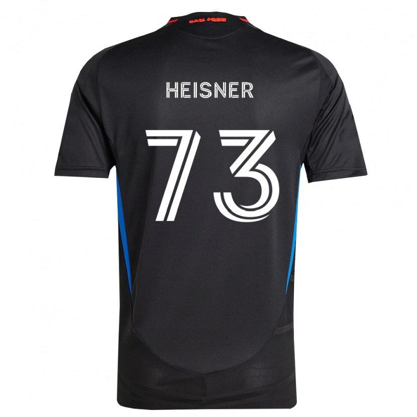 Danxen Bambino Maglia Jacob Heisner #73 Blu Bianco Nero Kit Gara Home 2026/27 Maglietta