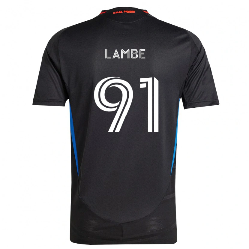Danxen Bambino Maglia Connor Lambe #91 Blu Bianco Nero Kit Gara Home 2026/27 Maglietta