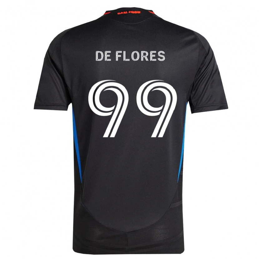 Danxen Bambino Maglia Shane De Flores #99 Blu Bianco Nero Kit Gara Home 2026/27 Maglietta