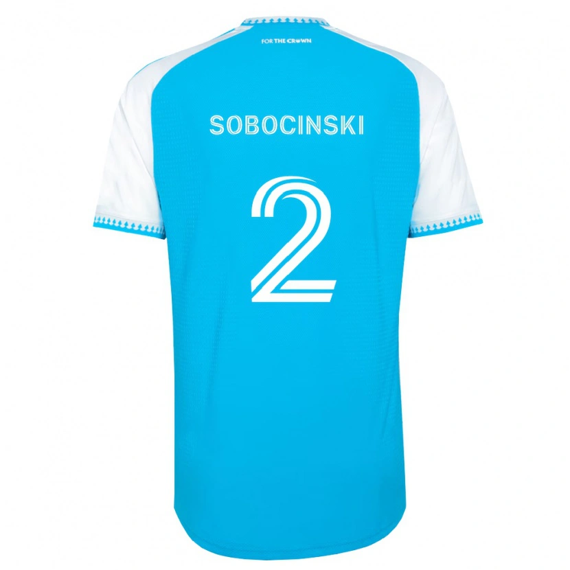 Danxen Bambino Maglia Jan Sobocinski #2 Azzurro Bianco Nero Kit Gara Home 2026/27 Maglietta