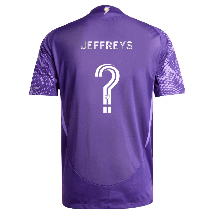 Danxen Bambino Maglia Tj Jeffreys #0 Viola Bianco Kit Gara Home 2026/27 Maglietta