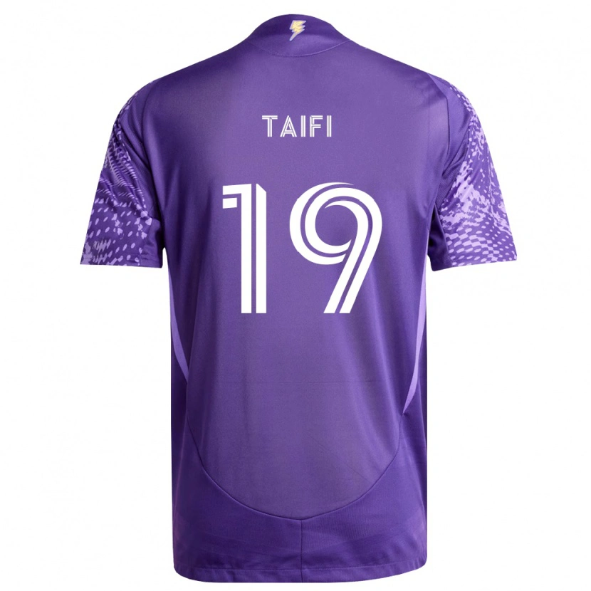 Danxen Bambino Maglia Zakaria Taifi #19 Viola Bianco Kit Gara Home 2026/27 Maglietta