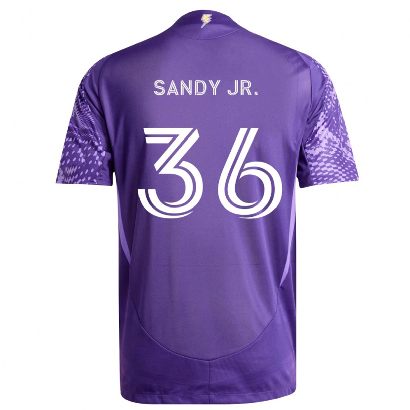Danxen Bambino Maglia Titus Sandy Jr. #36 Viola Bianco Kit Gara Home 2026/27 Maglietta