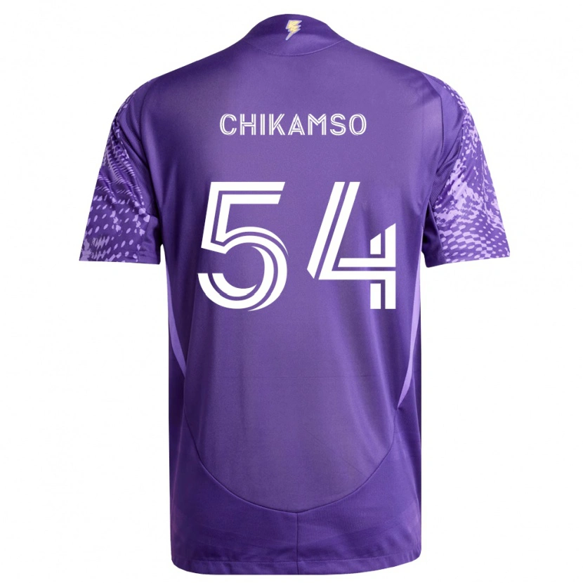 Danxen Bambino Maglia Albright Chikamso #54 Viola Bianco Kit Gara Home 2026/27 Maglietta