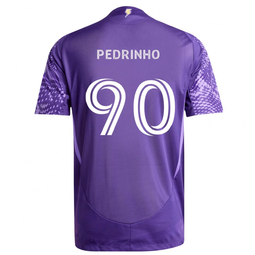 Danxen Bambino Maglia Pedro Leão #90 Viola Bianco Kit Gara Home 2026/27 Maglietta