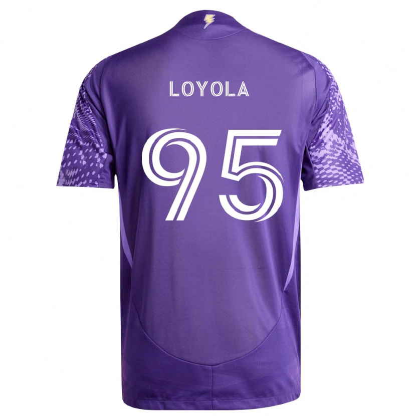 Danxen Bambino Maglia Favian Loyola #95 Viola Bianco Kit Gara Home 2026/27 Maglietta