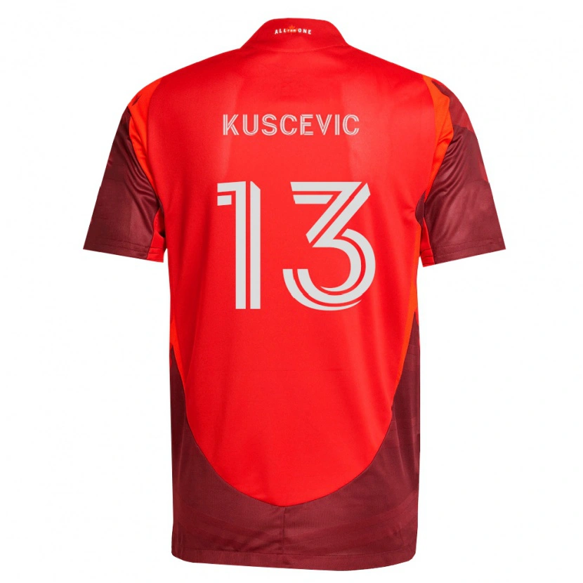 Danxen Bambino Maglia Benjamín Kuscevic #13 Borgogna Rosso Kit Gara Home 2026/27 Maglietta