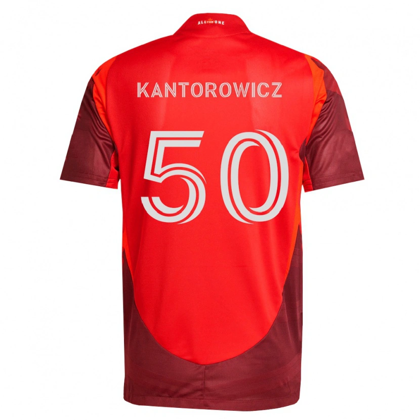 Danxen Bambino Maglia Dominic Kantorowicz #50 Borgogna Rosso Kit Gara Home 2026/27 Maglietta