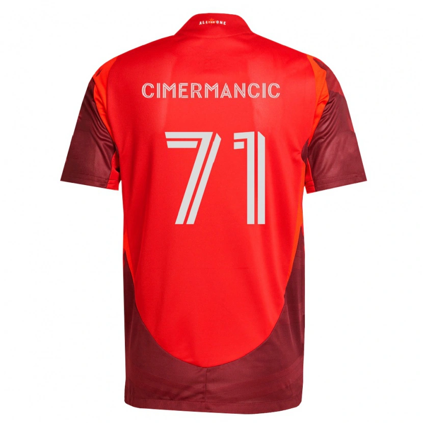 Danxen Bambino Maglia Markus Cimermancic #71 Borgogna Rosso Kit Gara Home 2026/27 Maglietta