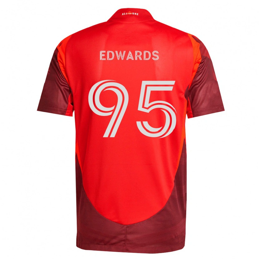 Danxen Bambino Maglia Nathaniel Edwards #95 Borgogna Rosso Kit Gara Home 2026/27 Maglietta