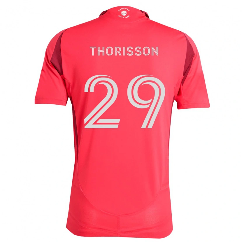 Danxen Bambino Maglia Nökkvi Thórisson #29 Magenta Bianco Kit Gara Home 2026/27 Maglietta