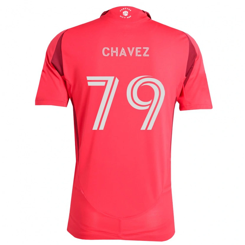 Danxen Bambino Maglia Emiliano Chavez #79 Magenta Bianco Kit Gara Home 2026/27 Maglietta