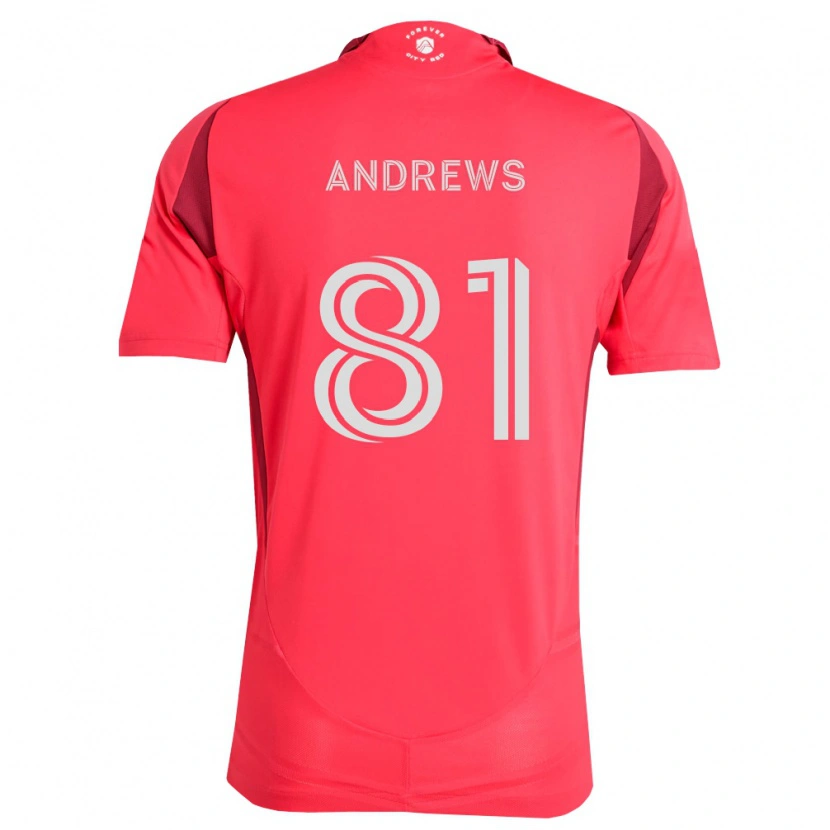 Danxen Bambino Maglia Joe Andrews #81 Magenta Bianco Kit Gara Home 2026/27 Maglietta