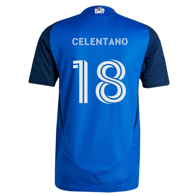 Danxen Bambino Maglia Roman Celentano #18 Blu Reale Arancio Kit Gara Home 2026/27 Maglietta