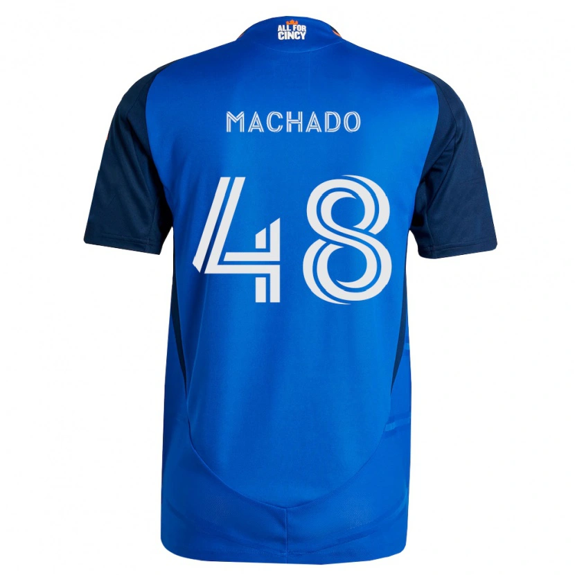 Danxen Bambino Maglia Juan Machado #48 Blu Reale Arancio Kit Gara Home 2026/27 Maglietta