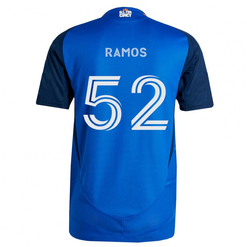Danxen Bambino Maglia Yair Ramos #52 Blu Reale Arancio Kit Gara Home 2026/27 Maglietta