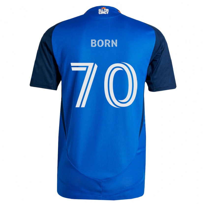 Danxen Bambino Maglia Landon Born #70 Blu Reale Arancio Kit Gara Home 2026/27 Maglietta