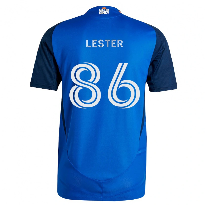 Danxen Bambino Maglia Jaylen Lester #86 Blu Reale Arancio Kit Gara Home 2026/27 Maglietta