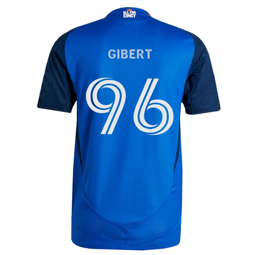 Danxen Bambino Maglia Gaël Gibert #96 Blu Reale Arancio Kit Gara Home 2026/27 Maglietta