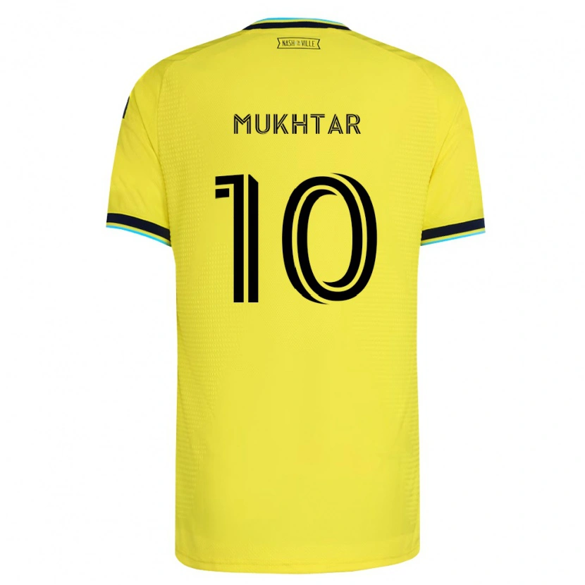 Danxen Bambino Maglia Hany Mukhtar #10 Giallo Brillante Blu Navy Kit Gara Home 2026/27 Maglietta