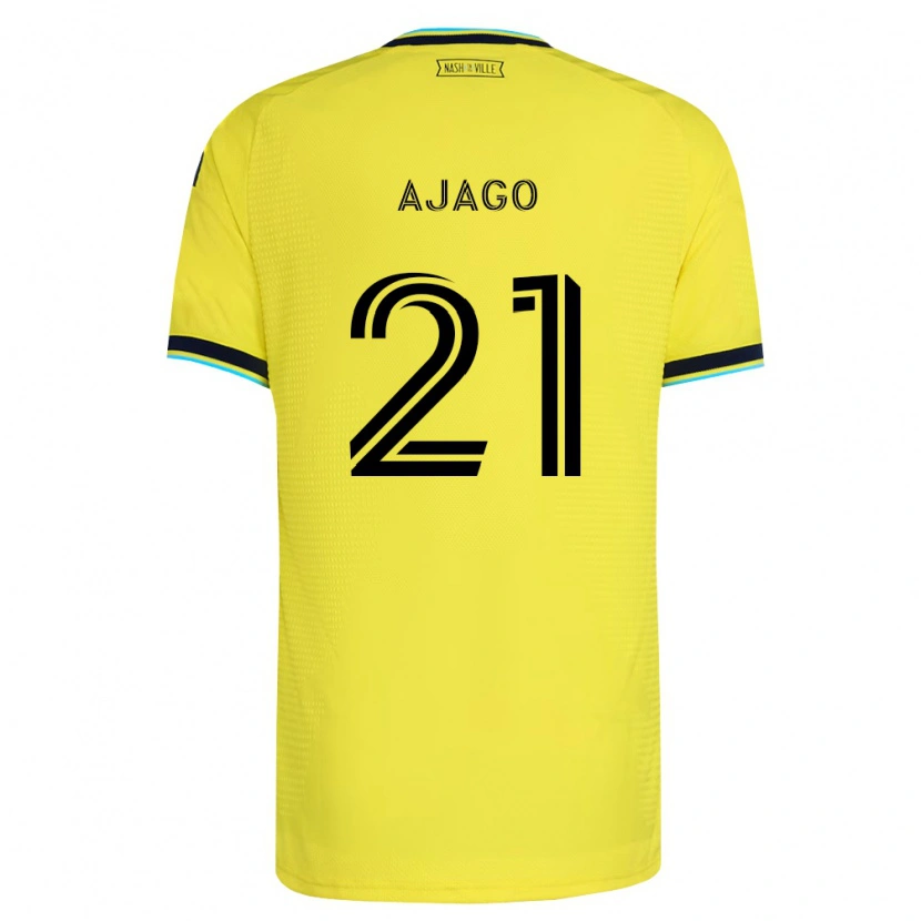 Danxen Bambino Maglia Forster Ajago #21 Giallo Brillante Blu Navy Kit Gara Home 2026/27 Maglietta