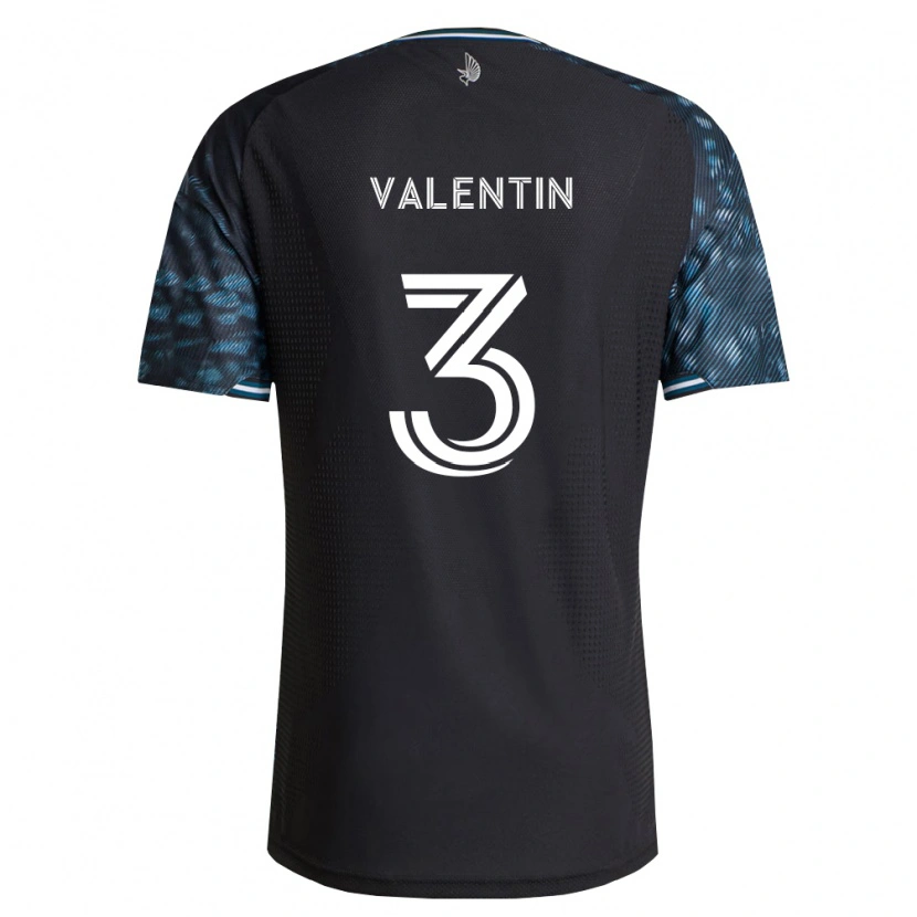 Danxen Bambino Maglia Zarek Valentin #3 Bianco Nero Kit Gara Home 2026/27 Maglietta
