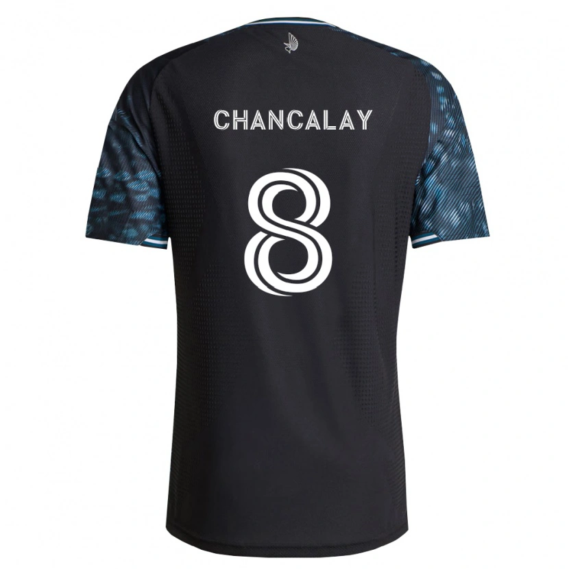 Danxen Bambino Maglia Tomás Chancalay #8 Bianco Nero Kit Gara Home 2026/27 Maglietta