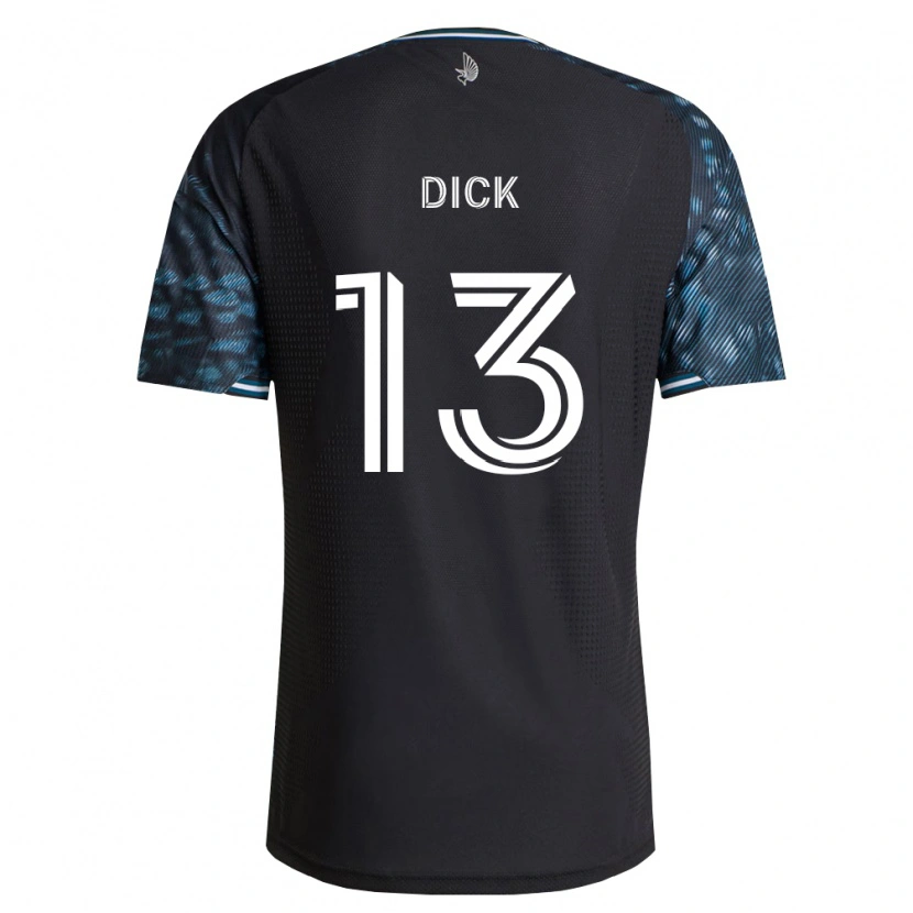 Danxen Bambino Maglia Eric Dick #13 Bianco Nero Kit Gara Home 2026/27 Maglietta