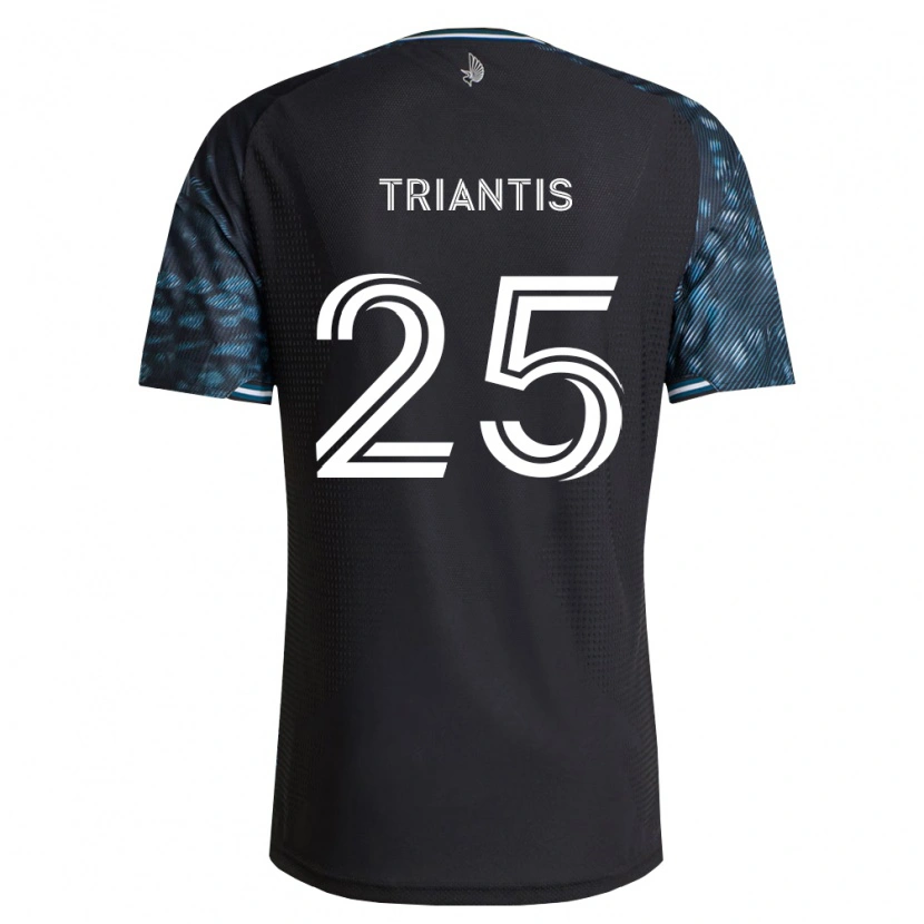 Danxen Bambino Maglia Nectarios Triantis #25 Bianco Nero Kit Gara Home 2026/27 Maglietta