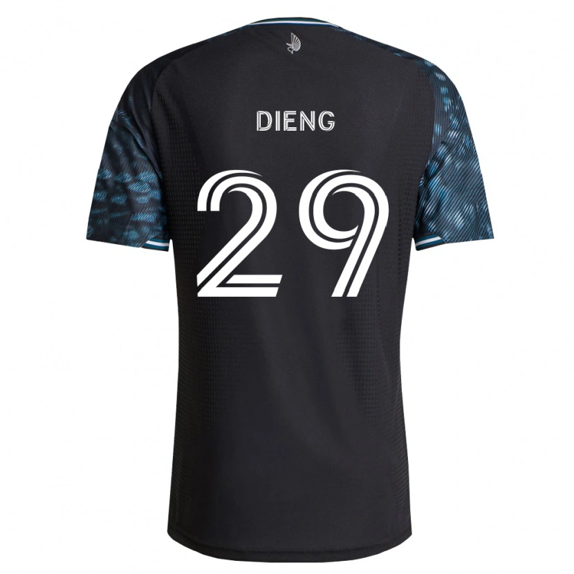 Danxen Bambino Maglia Mamadou Dieng #29 Bianco Nero Kit Gara Home 2026/27 Maglietta