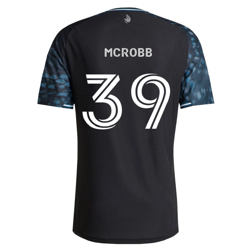 Danxen Bambino Maglia Finn Mcrobb #39 Bianco Nero Kit Gara Home 2026/27 Maglietta