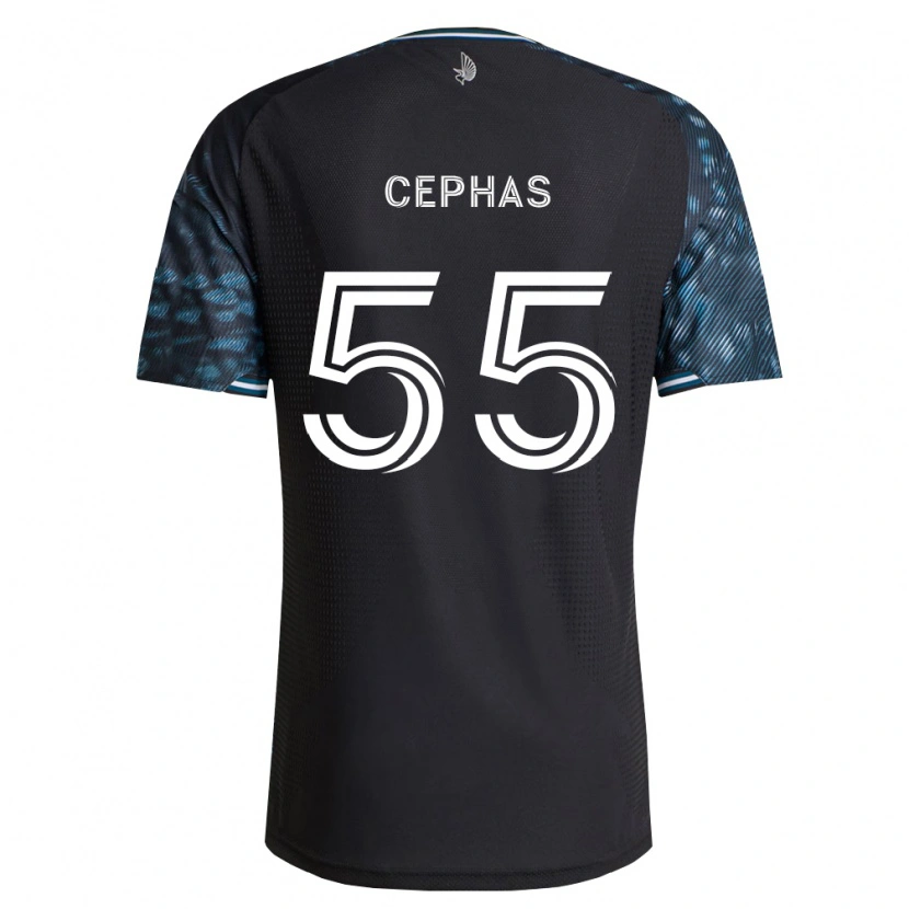 Danxen Bambino Maglia Jumel Cephas #55 Bianco Nero Kit Gara Home 2026/27 Maglietta