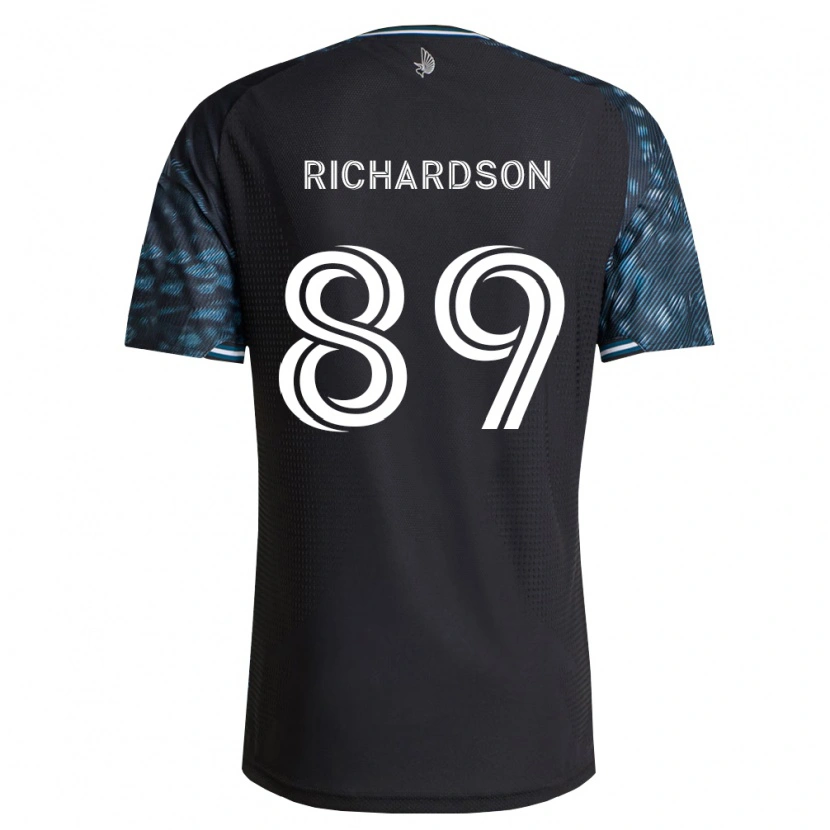 Danxen Bambino Maglia Nick Richardson #89 Bianco Nero Kit Gara Home 2026/27 Maglietta