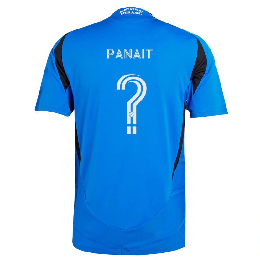 Danxen Bambino Maglia Daniel Panait #0 Blu Bianco Nero Kit Gara Home 2026/27 Maglietta