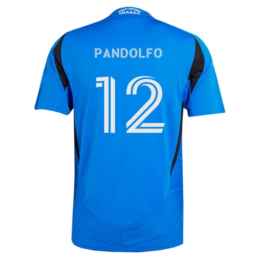 Danxen Bambino Maglia Gabriel Pandolfo #12 Blu Bianco Nero Kit Gara Home 2026/27 Maglietta