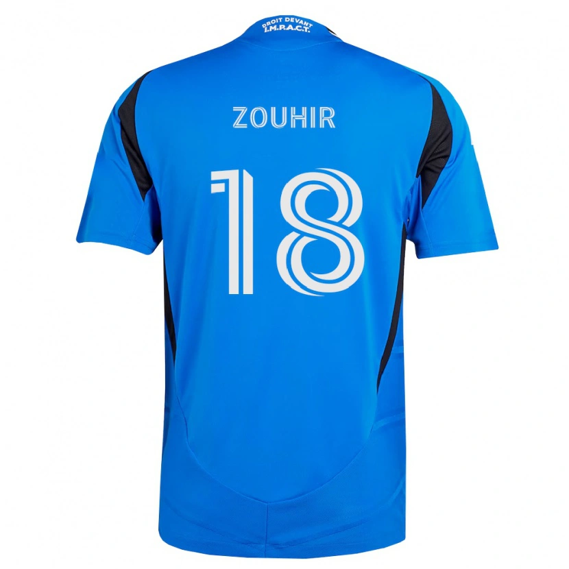 Danxen Bambino Maglia Rida Zouhir #18 Blu Bianco Nero Kit Gara Home 2026/27 Maglietta