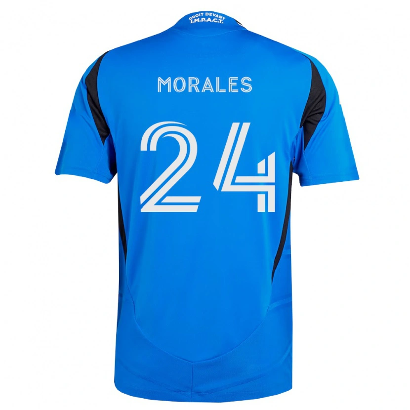 Danxen Bambino Maglia Efraín Morales #24 Blu Bianco Nero Kit Gara Home 2026/27 Maglietta