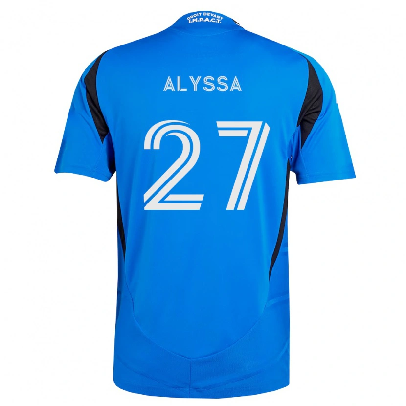 Danxen Bambino Maglia Garreaud Alyssa #27 Blu Bianco Nero Kit Gara Home 2026/27 Maglietta