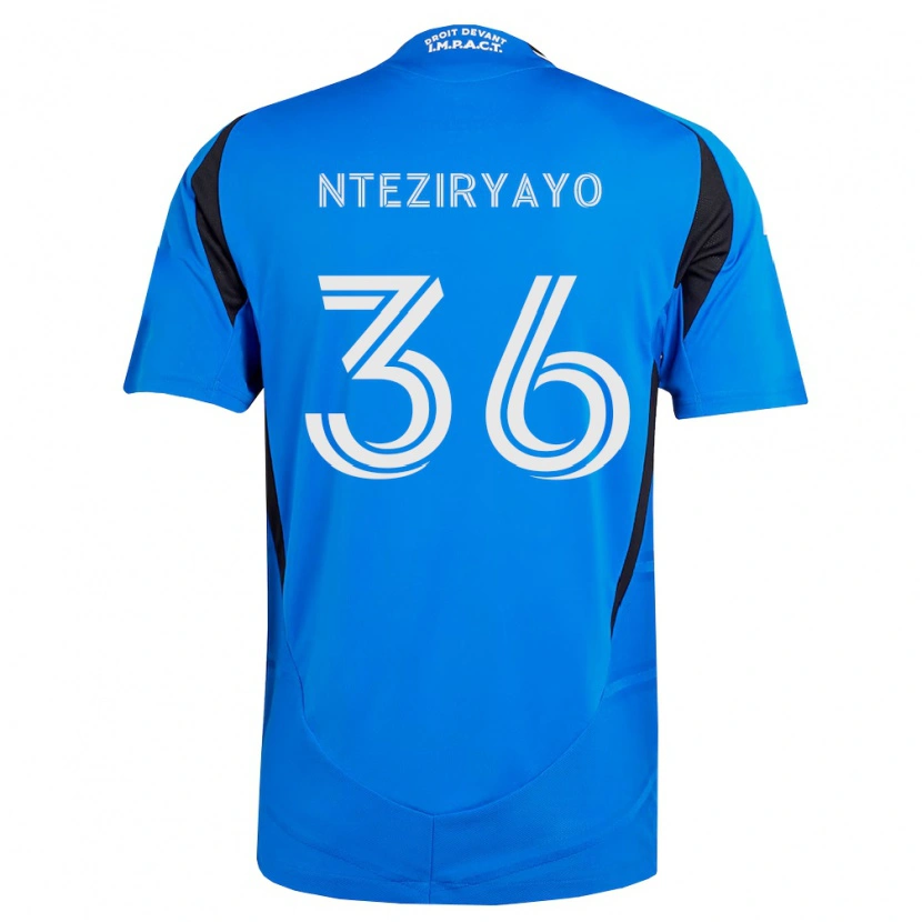 Danxen Bambino Maglia Josh Nteziryayo #36 Blu Bianco Nero Kit Gara Home 2026/27 Maglietta