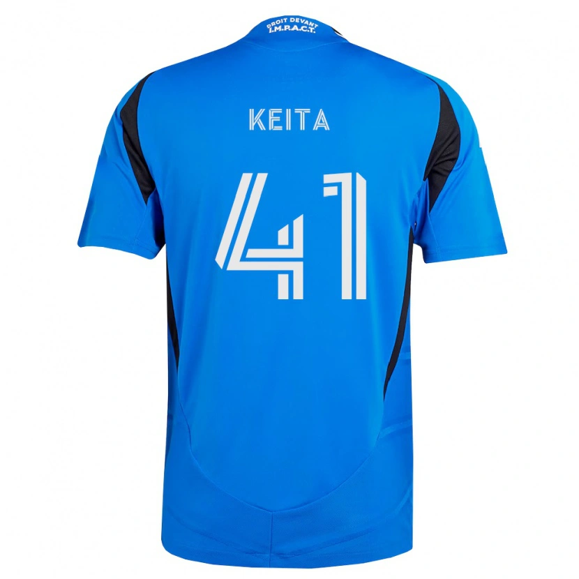 Danxen Bambino Maglia Samsy Keita #41 Blu Bianco Nero Kit Gara Home 2026/27 Maglietta