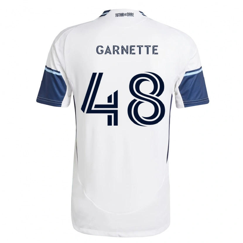 Danxen Bambino Maglia Micaah Garnette #48 Bianco Blu Reale Kit Gara Home 2026/27 Maglietta
