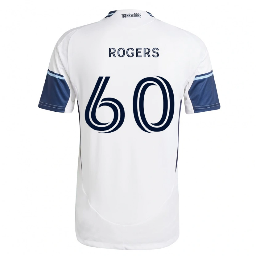 Danxen Bambino Maglia Sam Rogers #60 Bianco Blu Reale Kit Gara Home 2026/27 Maglietta