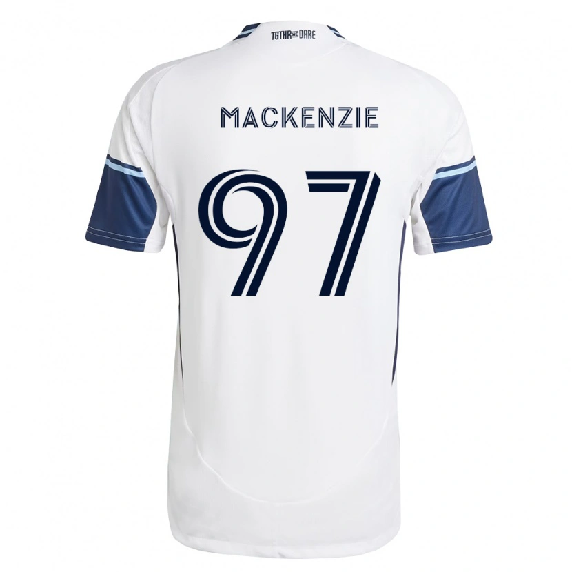Danxen Bambino Maglia Liam Mackenzie #97 Bianco Blu Reale Kit Gara Home 2026/27 Maglietta