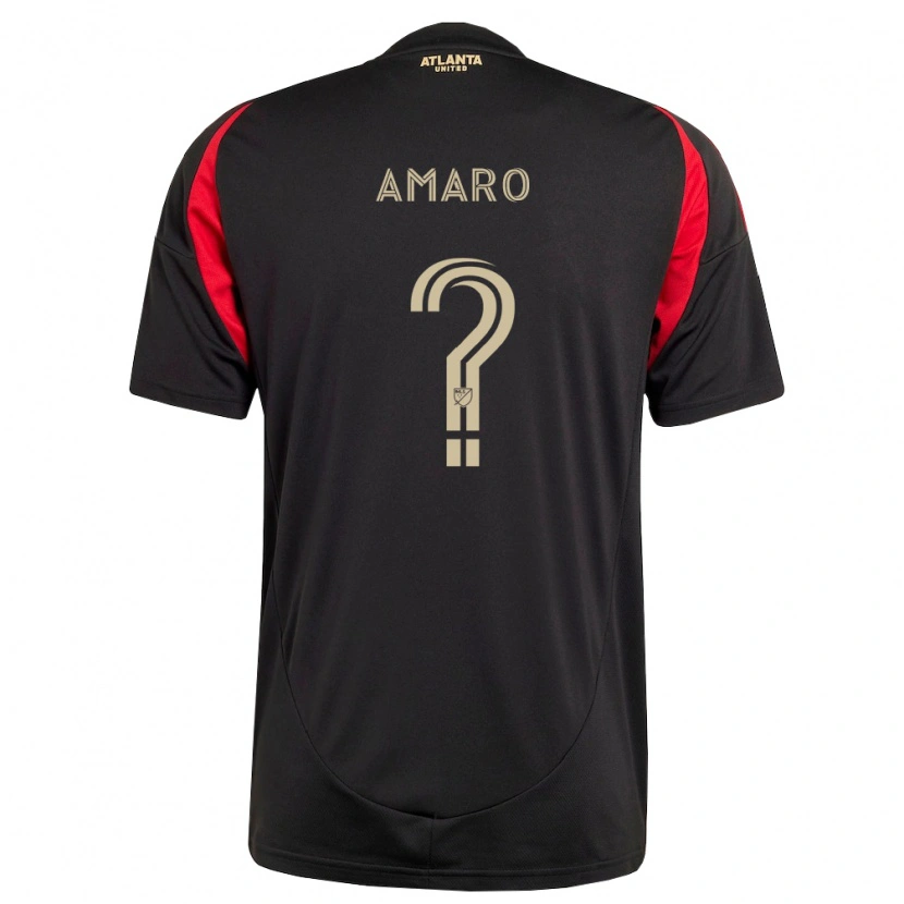 Danxen Bambino Maglia Mauricio Amaro #0 Nero Rosso Kit Gara Home 2026/27 Maglietta