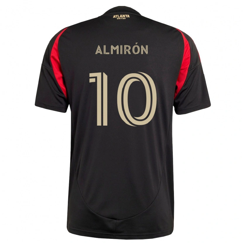 Danxen Bambino Maglia Miguel Almirón #10 Nero Rosso Kit Gara Home 2026/27 Maglietta
