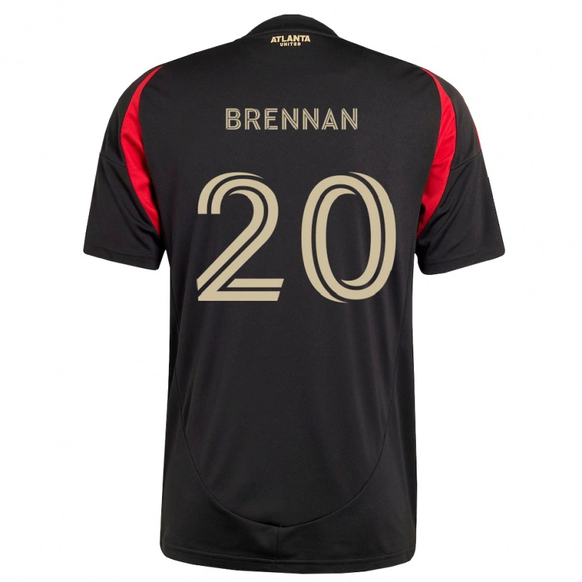 Danxen Bambino Maglia Luke Brennan #20 Nero Rosso Kit Gara Home 2026/27 Maglietta