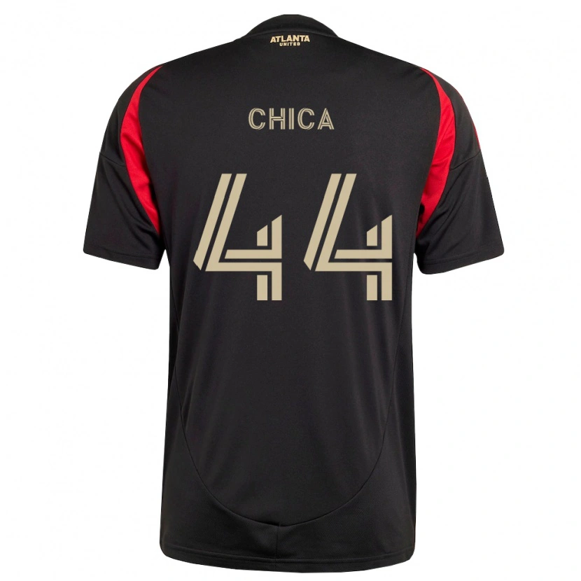 Danxen Bambino Maglia Daniel Chica #44 Nero Rosso Kit Gara Home 2026/27 Maglietta