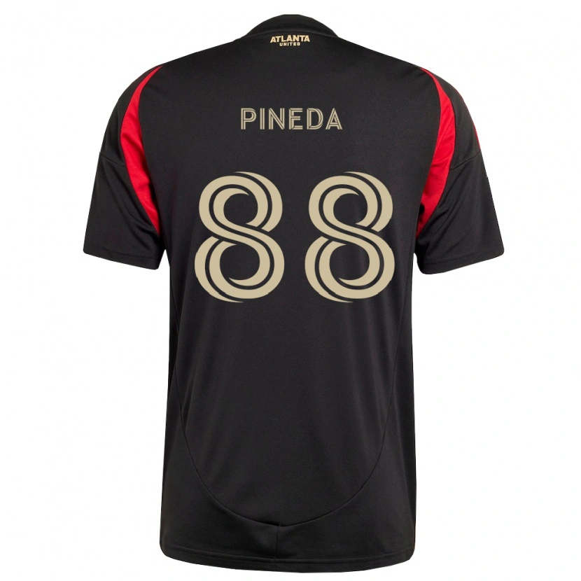 Danxen Bambino Maglia Miguel Pineda #88 Nero Rosso Kit Gara Home 2026/27 Maglietta