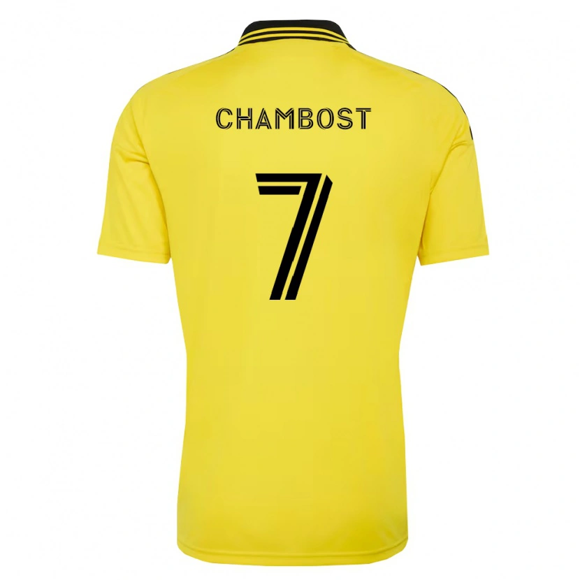 Danxen Bambino Maglia Dylan Chambost #7 Giallo Nero Kit Gara Home 2026/27 Maglietta