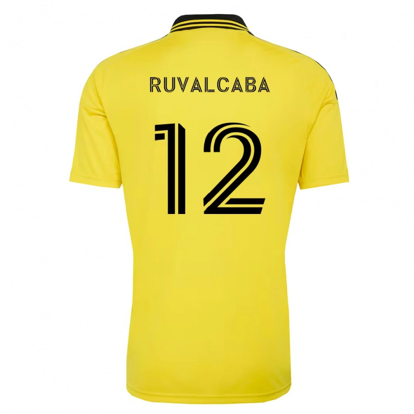 Danxen Bambino Maglia Cesar Ruvalcaba #12 Giallo Nero Kit Gara Home 2026/27 Maglietta